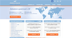 Desktop Screenshot of onlineinvest.sk